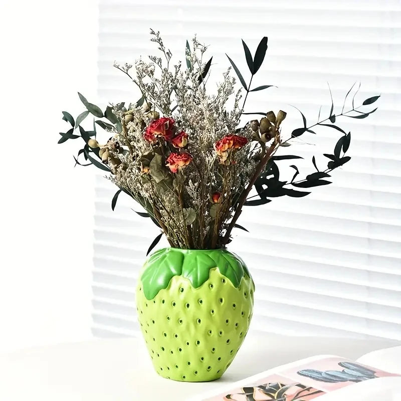 Strawberry Vase for Floral Arrangements