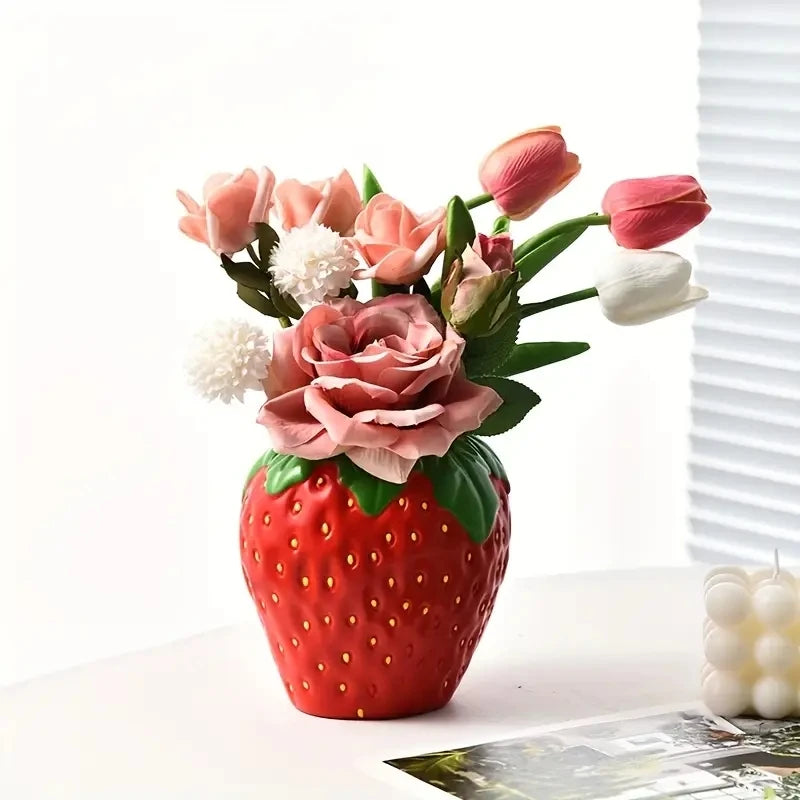 Strawberry Vase for Floral Arrangements