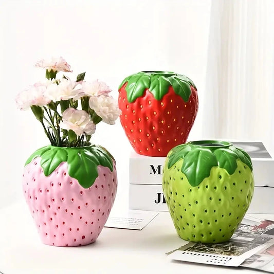 Strawberry Vase for Floral Arrangements