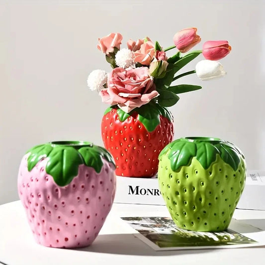 Strawberry Vase for Floral Arrangements